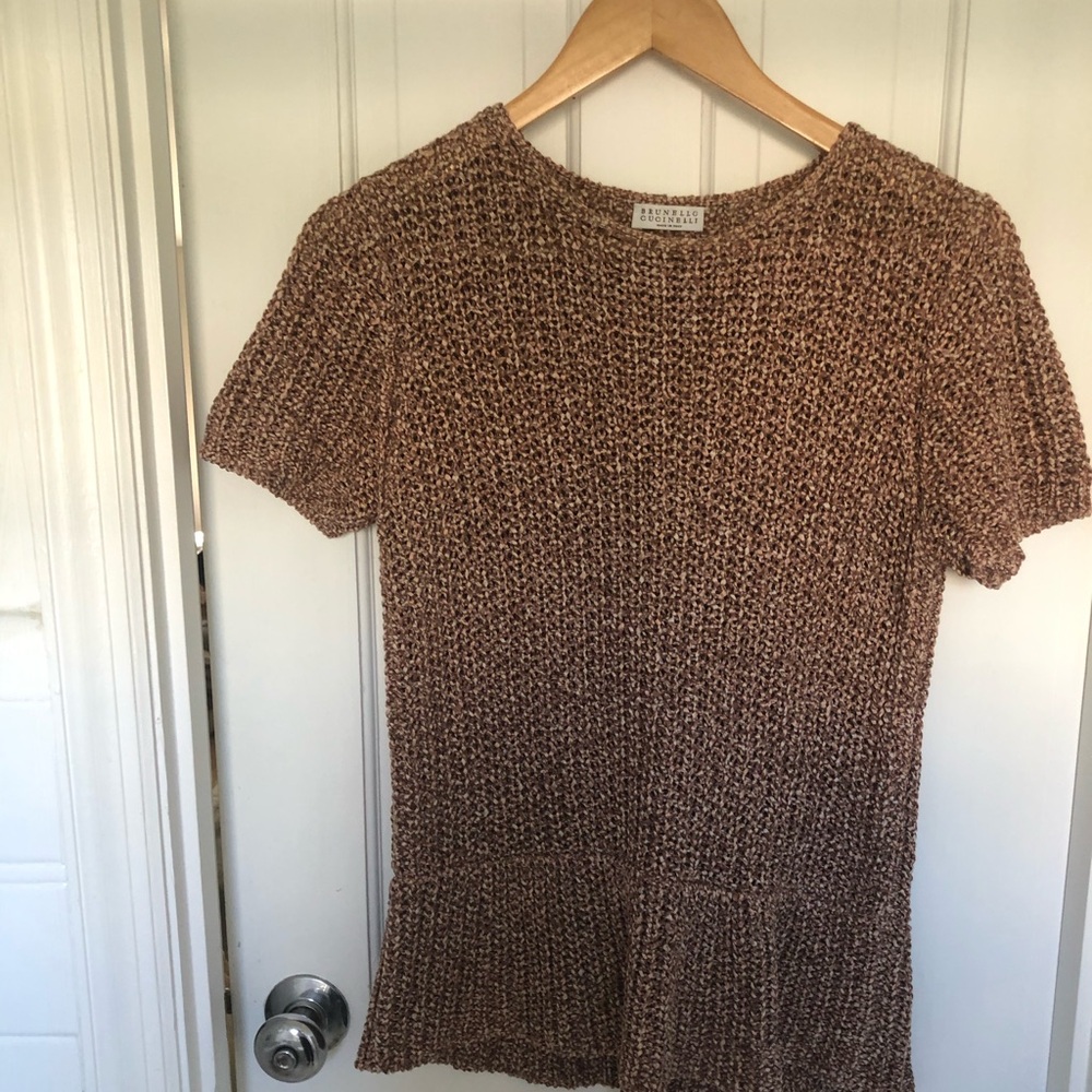 Brunello Cucinelli Peplum Top.